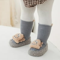 Eczipvz Toddler Cipele Zimske djece Dječaci i djevojke Duga cijev čarapa cipela ravna dna klizala plišana