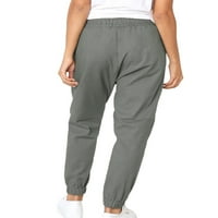 SoftMallow Women Srednji struk Hip hop bore sa teretnim hlačama casual labave sportske pantalone