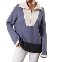 Žene Fallene džemper za žene za žene vruća rasprodaja Ženska modna stand-up ovratnik dugih rukava na