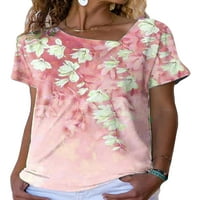 Niuer Slatke cvjetne sitnice za žene Casual Dailywear Dnendawer Screther Ljetni vrhovi Labavi dugi majica