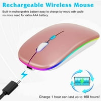 2.4GHz i Bluetooth miš, punjivi bežični miš za Bluetooth bežični miš za laptop za laptop MAC računarski