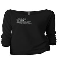 Definicija knjiga Ženski modni utočani rukavi Raglan lagana dukserica crna velika