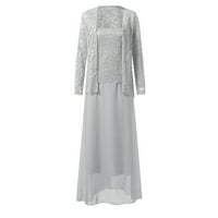Ljetne haljine Žene plus veličine izdubljeno čipkasti patchwork čvrsta labava rub Ležerna haljina