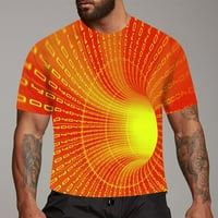 Muška košulja 3D Novelty Graphic Funny Tees 3D Print CrewNeck Kratki rukav Summer Casual Tees Bluza