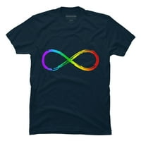 Infinity Simbol LGBT gay pride duginski matematičnost MENSE MENS MOORY BLUE GRAFIC TEE - Dizajn od strane