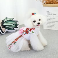 Talus haljina za pse Sweet stil Predivan čipkasti suknje za kućne ljubimce vjenčanica za pomeransku