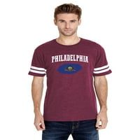 MMF - Muški fudbalski fini dres majica, do veličine 3xl - Zastava Pennsylvania
