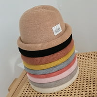 Ribarski šešir čvrsti u boji prijenosni pamučni pamučni pamučni palijski šešir za žene