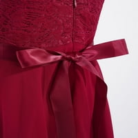 IEFiel Girls Clear Cvjetni vjenčani rođendanska haljina za maturu sa niskom klatnom košulja