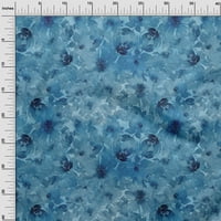 Onuone baršunaste plave tkanine apstraktni cvjetni šivaći zanatske projekte Tkanini otisci na dvorištu