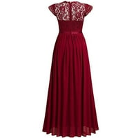 Gotyou haljine šifonske haljine šifonske šivanje čipke haljine djeveruševe večernje haljine žene crvene