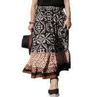 Eyicmarn žene vintage pola haljine, nagledne retro a-obložena ljetna proljetna ulična zabava duga suknja