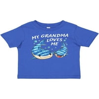 Inktastic moja baka voli me-kitova morski pas poklon dječaka ili majica za bebe