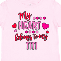 Inktastično moje srce pripada mom majici malih titika za devojku ili majicu Toddler