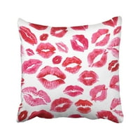 Red Kiss Lips Ispisuje ruž za usne ljubavi Mark Valentine šminka za makeup Djevojka za jastuk za jastuk