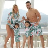 Obiteljski odgovarajući kupaćim kostimima kratkih rukava Ležerne prilike + hlače Kupanje Kod letnji