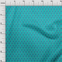 Onuone pamuk poplin tirkizni plavi tkanini robot crtić šivaći materijal za ispis tkanine sa dvorištem
