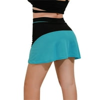 Blotona žene Atletic Skort Ljetne casual ruffles trene koša sa džepnim kratkim hlačama za sportski golf