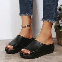 Zpanxa papuče za žene Ljetne dame Žene ravne guste kosinske cipele Modne ležerne rimske sandale Flip flops za žene crna 39