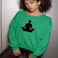 Yoga Silhouette Dukserice -Mage by Shutterstock, ženska srednja sredstva