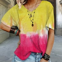 SunhillsGrace majice za žene V-izrez kratki kratki krak za krak TOP T Majica Modna TOJ majica Tee Majica