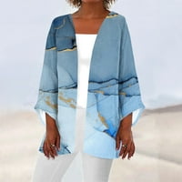 Kuglična kugla za ženska povremena moda retro tiskana lagana svjetlosna duljina jakna Cardigan