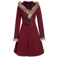 Tkinga modne žene dugih rukava s dugim rukavima otvori prednja jakna dugi gornji kaput - XXL