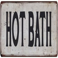 Kupatilo Vintage Look Rustikalni metalni znak Chic Retro 206180035097