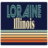 Loraine Illinois frižider magnet retro dizajn