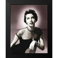 Hollywood Photo Archive crni moderni uokvireni muzej umjetničko otisak pod nazivom - Ave Gardner
