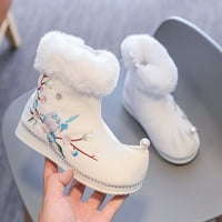 Pimfylm udobne djece plišane pamučne čizme na otvorenom gumene jedinice djece gležnjače čizme djevojke