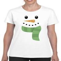 Majica za snjegović i šal za majicu za šal žene - Dizajn za žene, žene 5x velike