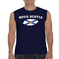 Normalno je dosadno - muške grafičke majice bez rukava, do muškaraca veličine 3xl - Kanada Nova Scotia