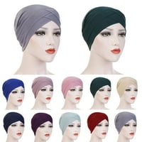 Ženska muslimanska turbana Chece Chemo Cap Hijab Hair Headwrap Najbolji šal za šal. R4V9