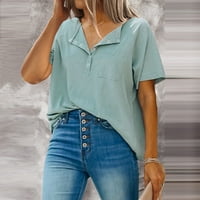 SNGXGN Ljetne košulje za žene Žene Brze suhe kratke rukave Polo majice vlagu Wicking performanse Golf
