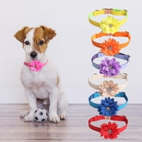 Hesoicy ovratnik za pse Podesivi dizajn kopča lažni kožni ružin cvjetni dekor kućnog ljubimca za pse
