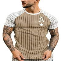Avamo Muns Workout Trkenje vrhovi bluza Stripes Štampanje reda vrata modnih košulja Funky Hipster Streetweard
