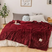 Zimska čvrsta boja gusta topao kauč za kauč za meko bacanje pokrivač krevet za spavaće sobe