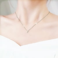 Srebrne početne ogrlice za žene zlatne ispunjene slojeviti srebrne ogrlice za žene A Z abeceda Početne ogrlice za nakit za tinejdžere