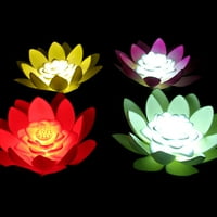 Anvazise umjetna plutajuća noćna svjetlost LED LOTUS lampica Vrt ribnjak Držeći dekor bijele veličine