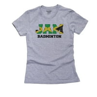 Jamica Badminton - Olimpijske igre - Rio - Zastava Ženska pamučna siva majica