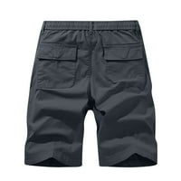 Čvrsti pamučni teretni kratke hlače za muškarce nacrtavanje ravnih nogu kratki pantalona kopča Elastrivske
