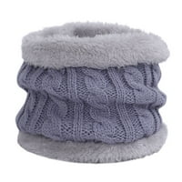 Levmjia kape za djecu čišćenje zima toplo baršunasti runo obložen toplotnom elastičnom pletenom šal