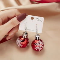 Božićne minđuše Božićne kreativne praznične naušnice Nakit nakit na minđuše žene