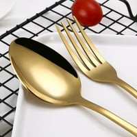 Rosarivae Potpun posuđa Silverware Set Pribor za jelo od nehrđajućeg čelika uključuju perilicu posuđa