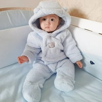 Jiamy Baby Snawit ROMPER novorođenče jedno-kapuljače za kombinezonu s kapuljačom Toddler toplo snježno