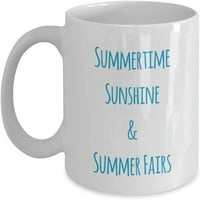 Slatke ljetne krigle ljetne sunce i ljetne sajmove savršeni čaj za čaj za kafu