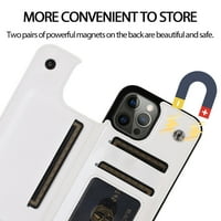 Novčani futrola za iPhone Pro Cucore, kožna jabuka 6s Plus poklopac telefona, kožni novčanik koji se