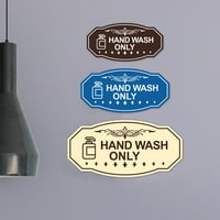 Viktorijanska ručna pranja samo znak - velika