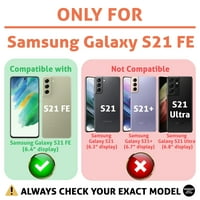 Oznaka tanka futrola kompatibilna za Samsung Galaxy S Fe 5G, zaštitni ekran stakla ukljn, nasumični